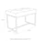 Glitzhome® Modern Thick Leatherette Accent Stool